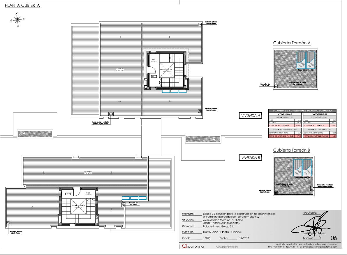pLANO4 Fabuloso Chalet en construcción en el Albir
